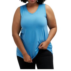 Débardeur de sport pour femme OEM, tricoté, coupe oversize, dernière conception, sans manches, vêtement de fitness et de gym - Product Image 4