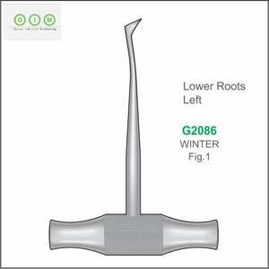 Élévateur chirurgical Bein pour l'extraction dentaire et la chirurgie dentaire, en acier inoxydable 420, autoclavable, instrument dentaire réutilisable - Product Image 1