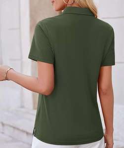 Polo de Mujer de la Mejor Calidad, Manga Corta, Ajustado, Informal, para Golf, Cuello Clásico, Colores Personalizados, Tallas Graduadas, Logotipo Bordado - Product Image 4