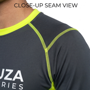 Custom Logo Printed Unisex Short Sleeve Rash Guard 100% Cotton UPF 50+ Quick Dry Breathable Eco-Friendly <b>Compression</b> Swim Shirt - Product Image 3