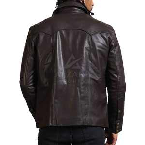 Chaqueta de Cuero Premium Estilo Clásico con Forro Interior Cómodo para Uso Diario, Chaqueta de Invierno para Camioneros - Product Image 2