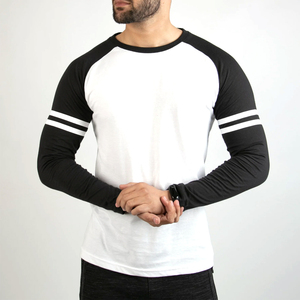 Men's <b>White</b> <b>Long</b> <b>Sleeve</b> Crew Neck <b>T</b>-<b>Shirt</b> 100% Cotton Regular Fit Solid Color Casual Jersey Knit O-Neck - Product Image 4