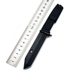 Zombie <b>Knife</b> With Spear Point Blade High Carbon Steel Black Handle Outdoor Use - Product Image 6
