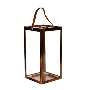 Nueva Lámpara de Vela de Metal y Vidrio Hecha a Mano, Venta al por Mayor de Fábrica, con Acabado Bronce Antiguo, para Exteriores e Interiores - Product Image 1