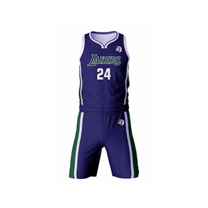 Uniforme de basketball personnalisé à séchage rapide avec impression numérique, tissu léger en maille, taille élastique, grandes tailles, 100 % coton - Product Image 2