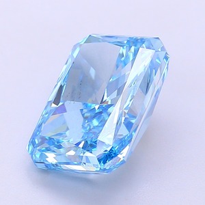 Diamant CVD YK1120 Taille Radiant Bleu Vif Fantaisie, Pureté SI2, Polissage Excellent, Pierre Précieuse de Luxe Certifiée, Disponible en Stock - Product Image 3