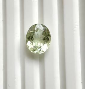 Piedra de corte ovalado facetado de turmalina verde de 3,50 quilates, calidad superior para la fabricación de joyas finas, piedras preciosas naturales - Product Image 6