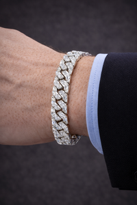 Premium <b>Iced</b> <b>Out</b> Hip Hop Diamond <b>Chain</b> Bracelet 10K 14K Gold VS1 VS2 H-I Color Luxury Statement Jewelry Fashion Gift for Him - Product Image 5