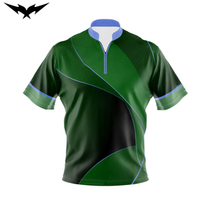 Maillot de bowling au design tendance avec fermeture éclair, sublimé, pour équipes unisexes - Product Image 5