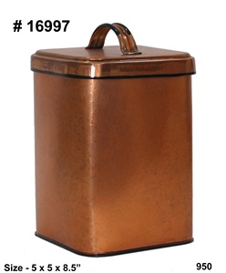 Handcrafted American Style Iron <b>Kitchen</b> <b>Storage</b> <b>Container</b> with Detachable Lid Airtight Food <b>Storage</b> Jar - Product Image 3