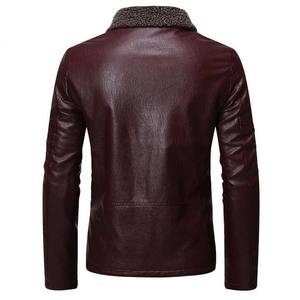 Chaqueta Varsity Personalizada para Hombre con Cuello de Piel, Chaqueta de Motociclista con Capucha, Transpirable, Cortavientos, Informal, con Cierre para Otoño - Product Image 4