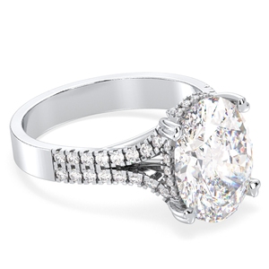 Anillos de compromiso solitarios de oro macizo de 14 quilates con diamantes cultivados en laboratorio CVD HPHT de REYES a precio mayorista para mujer, anillos de joyería fina. - Product Image 3