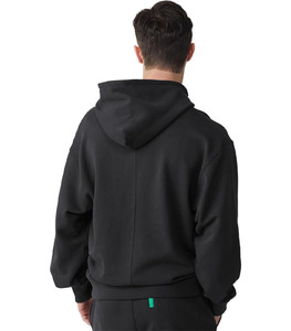 Men's Trendy Regular Fit <b>Hoodie</b> <b>Plain</b> Cotton Fleece Soft Warm Breathable Quick Dry Pullover Pocket Design Winter Casual 380g - Product Image 4