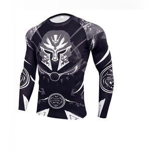 Ensemble de compression personnalisé pour l'entraînement physique, tenue de sport respirante et anti-humidité pour hommes, performance athlétique - Product Image 2