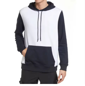 เสื้อฮู้ดดี้ผู้ชายแบบสวมหัว รุ่นใหม่ ระบายอากาศได้ดี สกรีนโลโก้ได้ตามต้องการ ตัดเย็บแบบคัลเลอร์บล็อก ทรงปกติ ผ้าฝ้าย 100% กันลม เหมาะสำหรับฤดูหนาว - Product Image 5