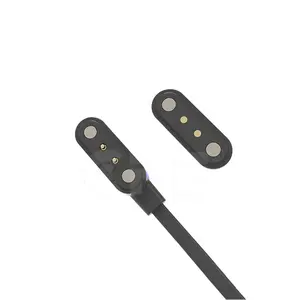 Chargeur magnétique à 2 broches pogo pin, connecteur de câble usb magnétique pogo pin pour portable intelligent