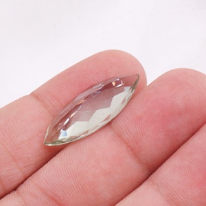 Vente en gros de pierres précieuses naturelles en améthyste verte de 9,5 carats, taille marquise facettée, 26x11 mm, Memoria Jewels - Product Image 6