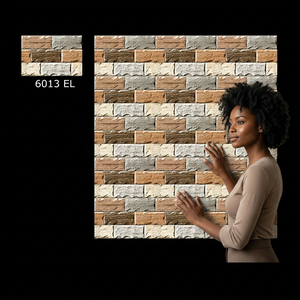 Carreaux muraux en céramique gaufrée de qualité supérieure pour l'extérieur des supermarchés, finition mate, 250x375mm - Product Image 4