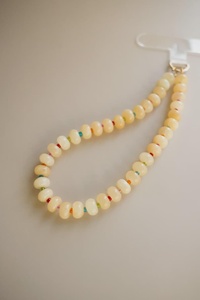 Abalorios de Caramelo Lácteo con Aroma a Vainilla, Estilo Mochi Suave, Estética de Ensueño Cremoso, Joyería con Correa de Chispas Arcoíris, Abalorios de Estilo Minimalista - Product Image 2