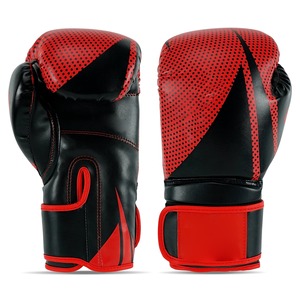 OEM Custom Professional Lightweight Breathable Lace-<b>Up</b> Boxing <b>Gloves</b> Genuine Leather Training Sparring MMA Muay Thai <b>Gloves</b> - Product Image 2
