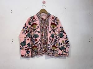 Veste Kantha matelassée en coton réversible à imprimé floral numérique indien pour femmes et filles - Product Image 4