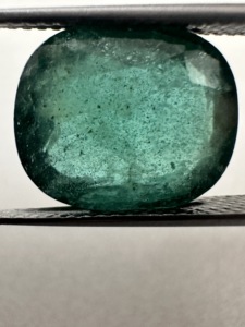 Piedra Preciosa de Esmeralda Verde de Lujo de 6.4 CTS, Corte Esmeralda, Forma de Cojín, Aspecto Natural, Piedra de Esmeralda Suelta para la Elaboración de Joyería Fina - Product Image 1