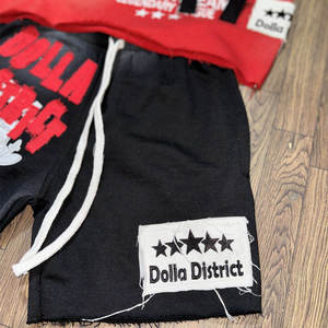 New Fashion High Street New Arrival Simple T Shirt & Short <b>Set</b> In Low MOQ Wholesale Custom Top Quality T Shirt & Short <b>Set</b> - Product Image 2