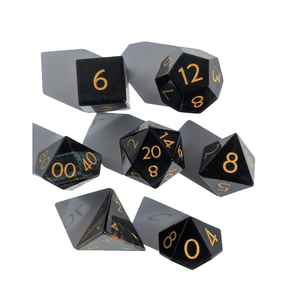 ลูกเต๋าหินคุณภาพสูง บลูไทเกอร์อาย คริสตัลธรรมชาติ หินบำบัดเรกิ ลูกเต๋าหินแกะสลักแบบกำหนดเอง ชุดลูกเต๋าคริสตัลไวกิ้ง - Product Image 5