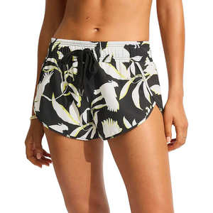 Shorts de Playa Casuales de Secado Rápido para Mujer, Personalizados OEM, con Bolsillos Decorativos, Tela de Poliéster Sublimada, Estampados - Product Image 1