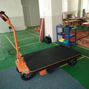 Mini Carro Eléctrico de Plataforma para Carga, Carro Plano Eléctrico con Carretilla Manual Motorizada - Product Image 1