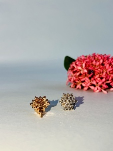 Pendientes de Diamantes Naturales con Corte Brillante Redondo, Certificados por GGL, en Oro Rosa de 9K, Joyería de Lujo para Mujer, Estilo Romántico - Product Image 3