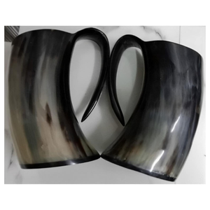 Handmade Customizable Size Viking Theme Buffalo Horn <b>Beer</b> Drinking Mug - Product Image 1