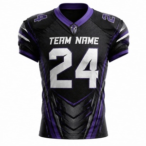 Uniforme de equipo para hombre de nueva temporada, conjunto deportivo con cuello en V de malla, ropa de fútbol americano, camiseta de fútbol americano, jerseys de fútbol americano - Product Image 4