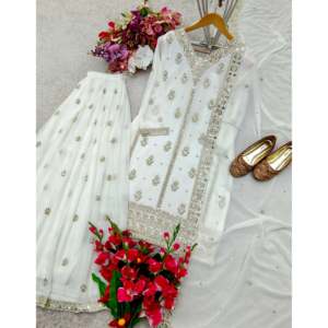 Magnifique haut pour femme-Ensemble Sarara et Fancy Dupatta pour les fêtes - Product Image 5