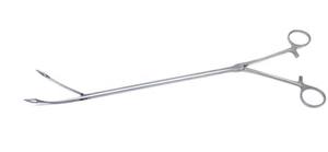 Pinzas Curvas de Acero Inoxidable para Pilling, Marca BISONS, Instrumento Médico Angulado de 20 cm, Venta al Por Mayor - Product Image 3