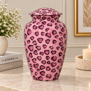Urne funéraire blanche pour cendres avec motif botanique d'oiseau en vol, effet nacre, pour rangement commémoratif décoratif - Product Image 6