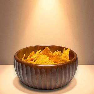 Bol de service en bois écologique de qualité supérieure pour salade de fruits, desserts, biscuits, collations, rangement de cuisine, accessoires de salle à manger, classique - Product Image 6