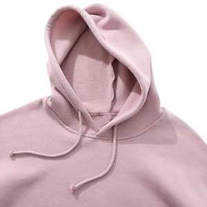 Raw Bottom Crop Body Cotton Fleece Hoodies para Mujer - Product Image 3