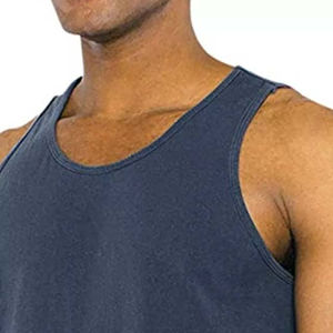 Nueva llegada, camiseta sin mangas personalizada para hombre, talla grande, transpirable, cómoda, para gimnasio, hecha de algodón, camisetas sin mangas personalizadas para hombre - Product Image 6