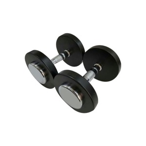 Haltères recouverts de caoutchouc avec poignée antidérapante, équipement de fitness complet unisexe - Product Image 2