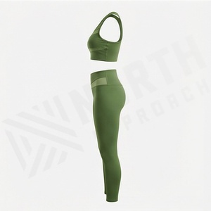 <b>Women</b> Yoga Set Gym Workout Suit Sports Bra Leggings Pants Fitness Custom Design Activewear Athletic Apparel Clothes Suit - Product Image 3