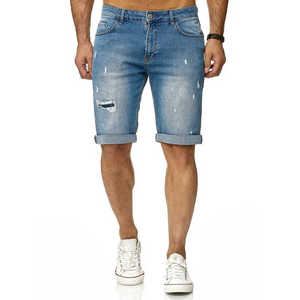 Custom Baggy Denim Shorts Jorts Baggy Denim Jean Shorts Men Ripped Distressed Men's Denim - Product Image 4