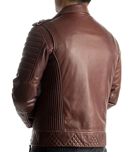 Chaqueta de Cuero Genuino Unisex Estilo Motero Clásico Premium Vintage Casual para Invierno - Product Image 3