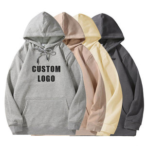 Sweat-shirt à capuche pour homme, style streetwear, imprimé logo au dos, coton French Terry, coupe classique, poche, style décontracté, automne, Econex Sports 350g - Product Image 6