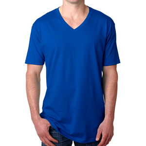 Camisetas Personalizadas con Cuello en V para Hombre, Camisetas de Manga Corta con Cuello en V para Hombre, Transpirables y Cómodas, Servicio OEM al por Mayor - Product Image 1