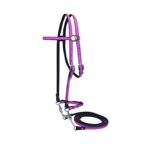 Durable Halters PVC Horse Bridle with Removable Stainless Steel <b>Bit</b> Multiple Colors Riding Halter Bridle - Product Image 6