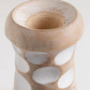 Estante Decorativo de Madera Tallada con Diseño Artístico, Florero de Madera de Mango, Macetas Decorativas, Decoración de Oficina, Adorno Artesanal para Mesa - Product Image 4