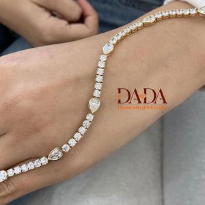 สร้อยข้อมือเพชรสำหรับผู้หญิงสร้อยข้อมือเพชรสำหรับการเจียระไนแบบกลมและการเจียระไนในห้องทดลองที่สวยงามเครื่องประดับที่ประณีต - Product Image 4