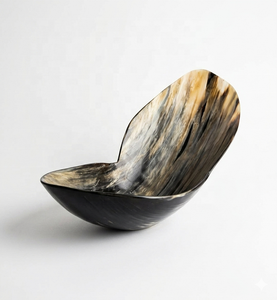 Luxury Handmade Buffalo Horn Bowl – Natural Organic Serving Bowl for Salad Snacks & Home Decor – Eco-Friendly Artisan Craft Tab - Product Image 1