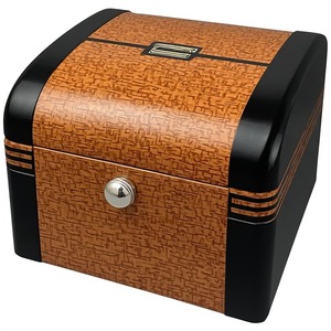 Étui à cigares en bois de texture riche et de qualité supérieure, conçu pour un rangement sûr et une présentation élégante des cigares fins - Product Image 5